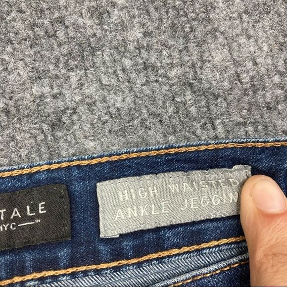 Aeropostal high waisted ankle jegging 4 distressed - Picture 5 of 11